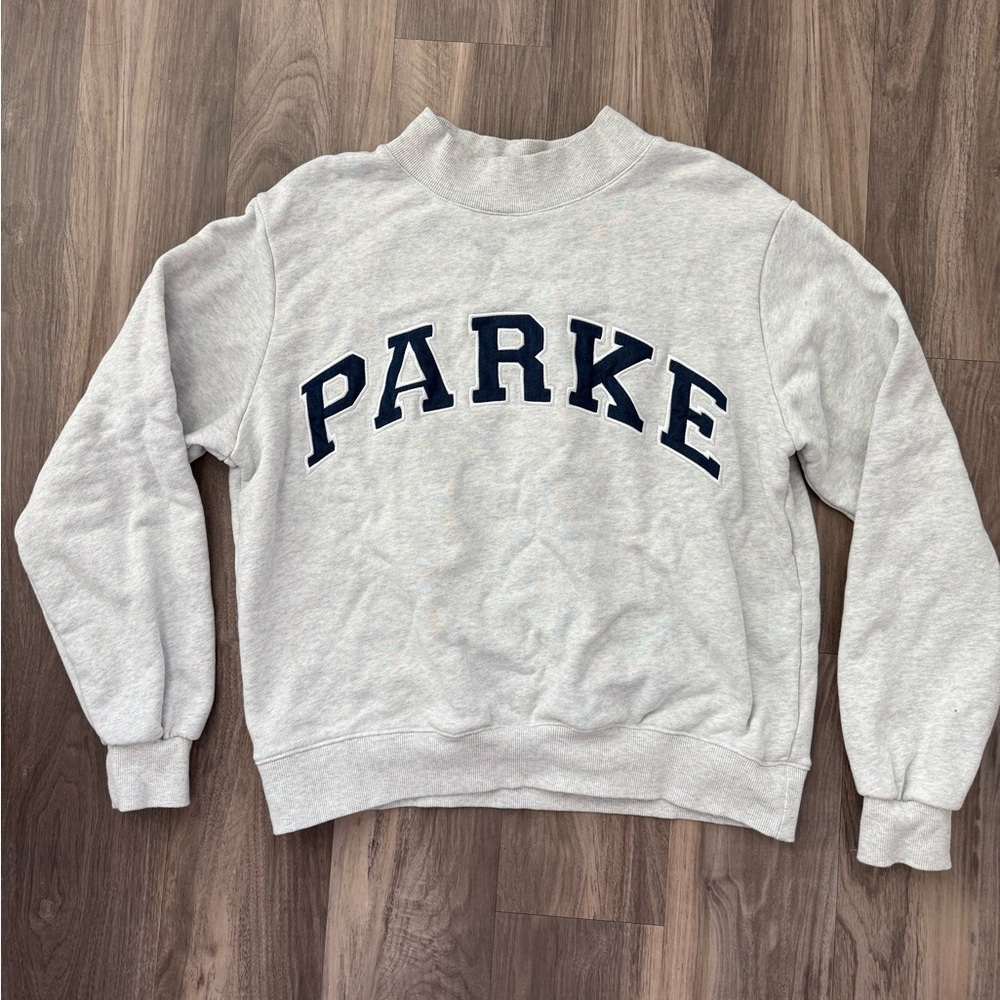 Parke Mockneck Sweatshirt Classic Grey / Denim
